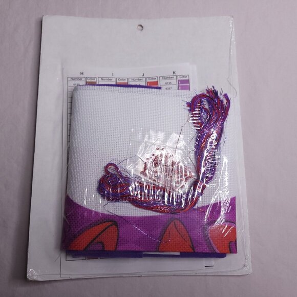 Red Hat Society Embellished Cross Stitch Kit "Red Hats & Holly Berries" Stocking - Picture 4 of 5